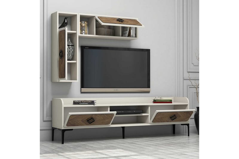 Hovdane TV-Möbelset 180 cm Brown/White - Möbler - Tv möbel & mediamöbel - TV-möbelset