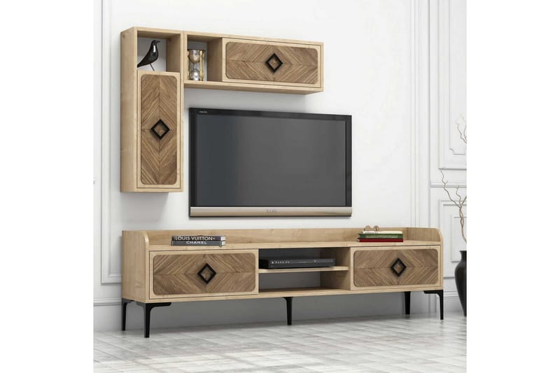 Hovdane TV-Möbelset 180 cm - Brun - Möbler - Tv möbel & mediamöbel - TV-möbelset
