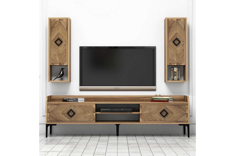 Hovdane TV-Möbelset 180 cm - Brun - Möbler - Tv möbel & mediamöbel - TV-möbelset