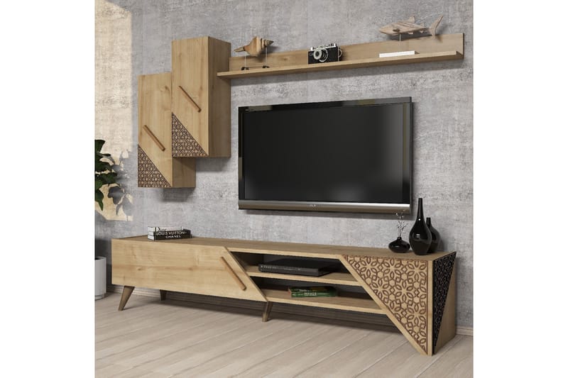 Hovdane TV-Möbelset 180 cm - Brun - Möbler - Tv möbel & mediamöbel - TV-möbelset
