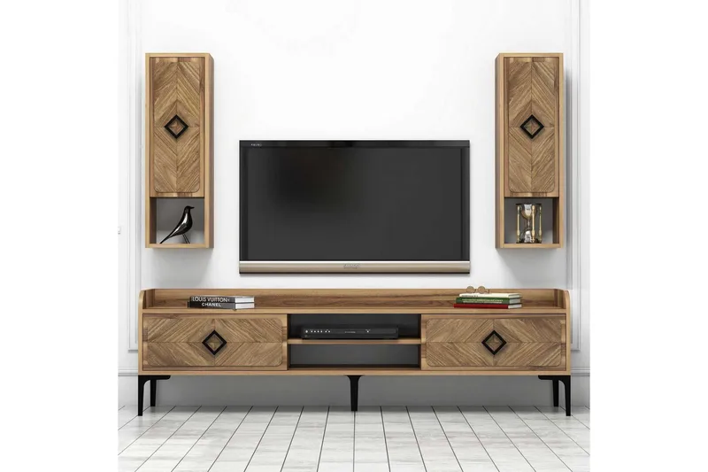 Hovdane TV-Möbelset 180 cm - Brun - Möbler - Tv möbel & mediamöbel - TV-möbelset