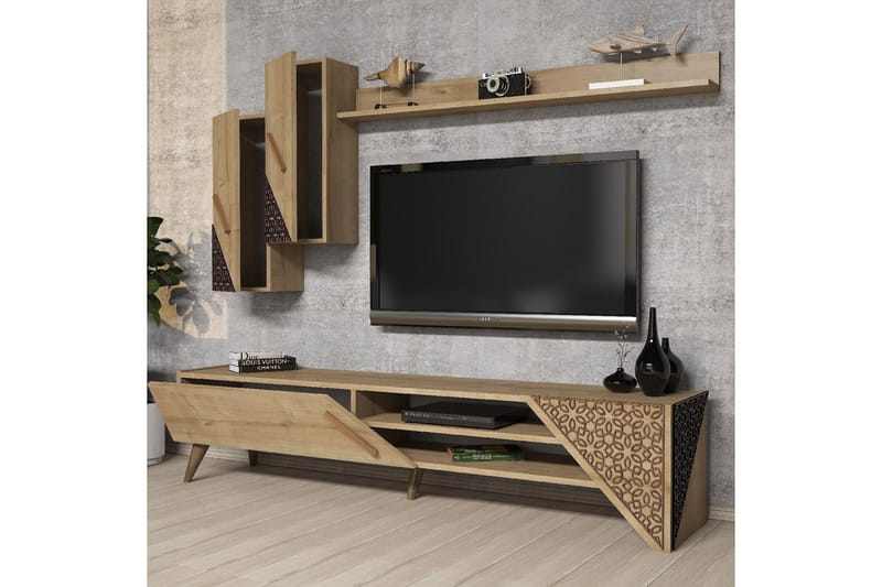 Hovdane TV-Möbelset 180 cm - Brun - Möbler - Tv möbel & mediamöbel - TV-möbelset