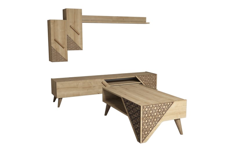 Hovdane TV-Möbelset 180 cm - Brun - Möbler - Tv möbel & mediamöbel - TV-möbelset