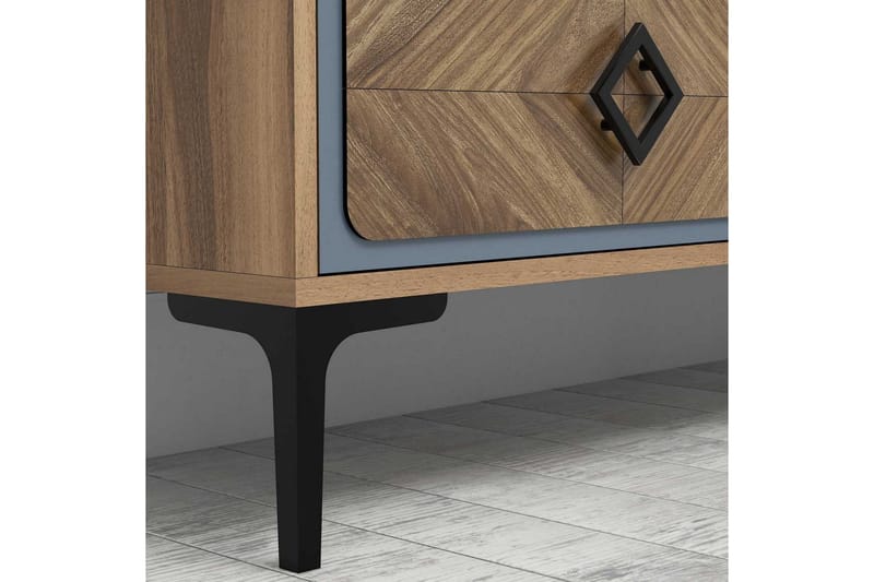 Hovdane TV-Möbelset 180 cm - Brun/Blå - Möbler - Tv möbel & mediamöbel - TV-möbelset