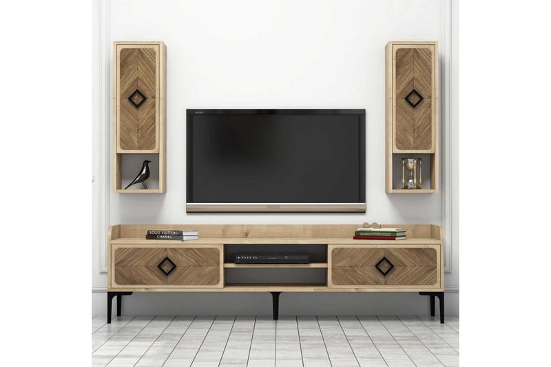 Hovdane TV-Möbelset 180 cm - Brun/Ek - Möbler - Tv möbel & mediamöbel - TV-möbelset