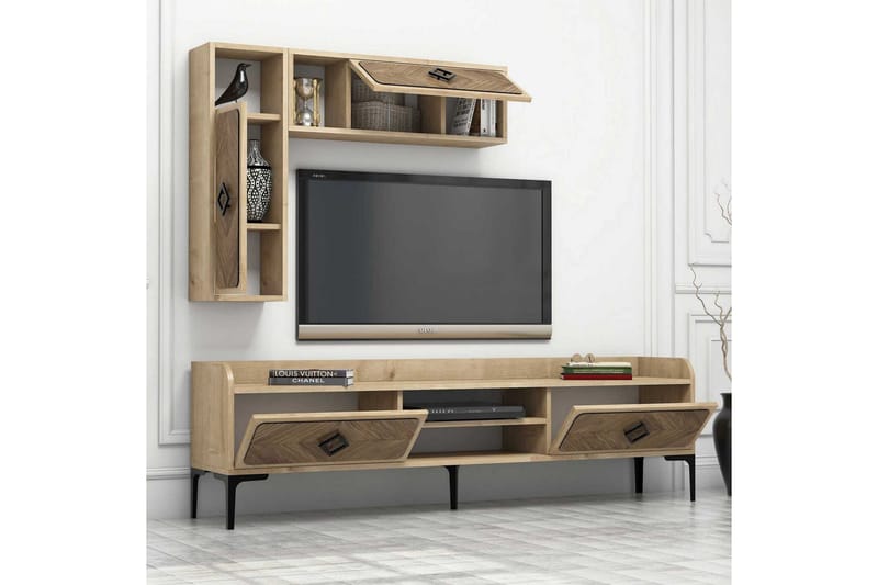 Hovdane TV-Möbelset 180 cm - Brun/Ek - Möbler - Tv möbel & mediamöbel - TV-möbelset