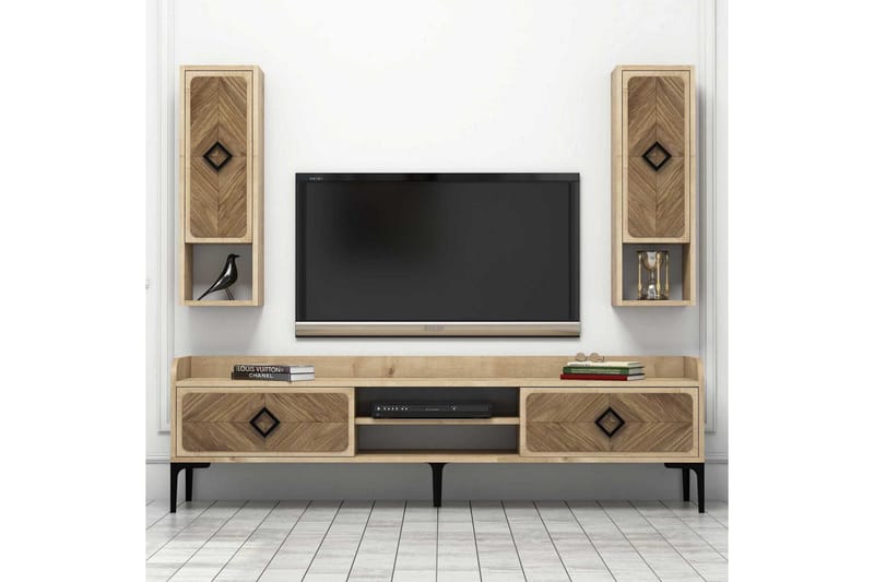 Hovdane TV-Möbelset 180 cm - Brun/Ek - Möbler - Tv möbel & mediamöbel - TV-möbelset