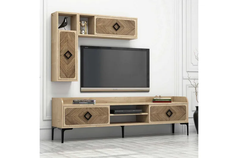 Hovdane TV-Möbelset 180 cm - Brun/Ek - Möbler - Tv möbel & mediamöbel - TV-möbelset