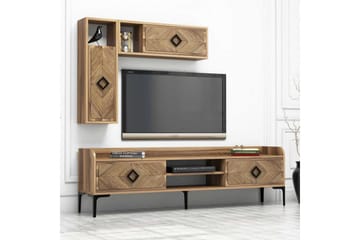 Hovdane TV-Möbelset 180 cm - Mörkbrun - Möbler - Tv möbel & mediamöbel - TV-möbelset