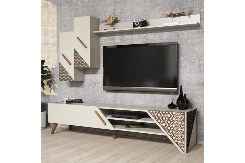 Hovdane TV-Möbelset 180 cm - Vit - Möbler - Tv möbel & mediamöbel - TV-möbelset