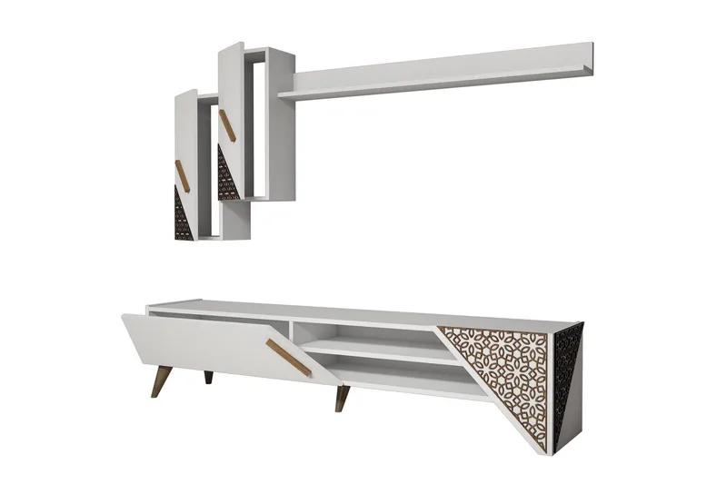 Hovdane TV-Möbelset 180 cm - Vit - Möbler - Tv möbel & mediamöbel - TV-möbelset