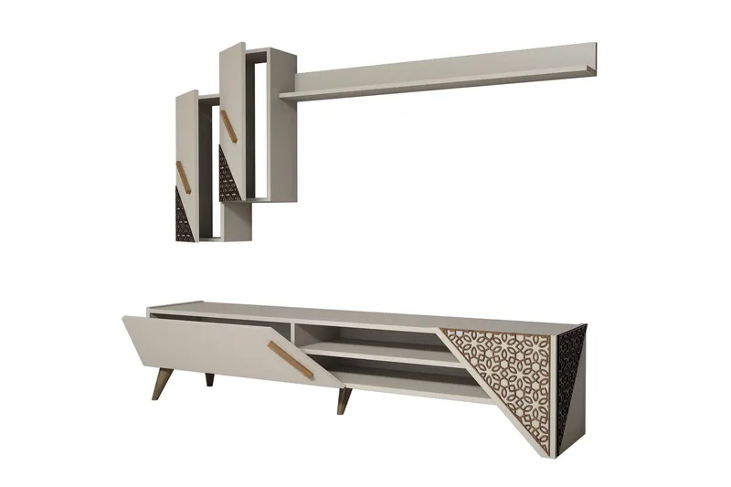 Hovdane TV-Möbelset 180 cm - Vit - Möbler - Tv möbel & mediamöbel - TV-möbelset