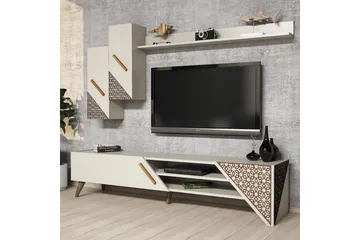 Hovdane TV-Möbelset 180 cm - Vit - Möbler - Tv möbel & mediamöbel - TV-möbelset