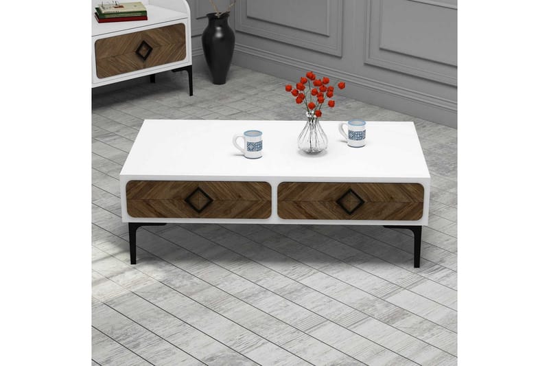 Hovdane TV-Möbelset 180 cm - Vit/Brun - Möbler - Tv möbel & mediamöbel - TV-möbelset