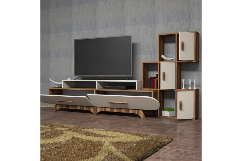 Hovdane TV-Möbelset 205 cm - Brun - Möbler - Tv möbel & mediamöbel - TV-möbelset