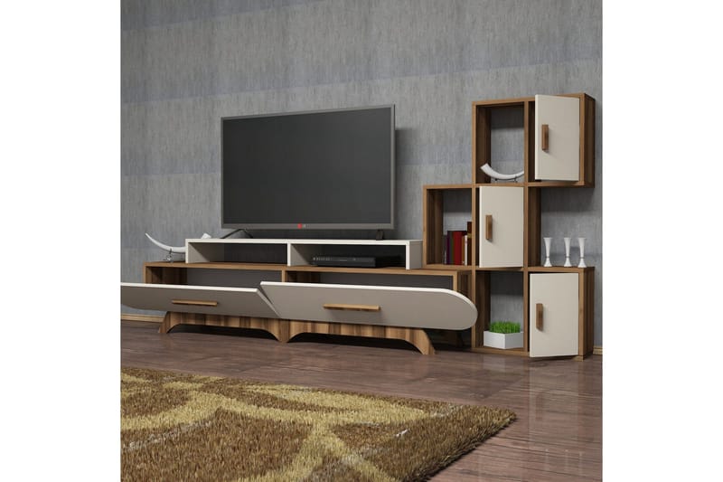 Hovdane TV-Möbelset 205 cm - Brun - Möbler - Tv möbel & mediamöbel - TV-möbelset