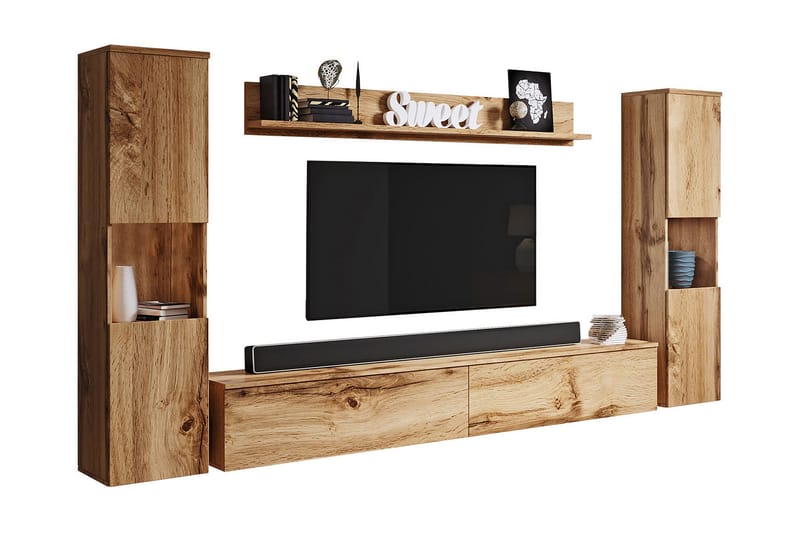 Kanehira Tv-möbelset - Natur - Möbler - Tv möbel & mediamöbel - TV-möbelset
