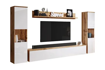 Kanehira Tv-möbelset - Natur/Vit - Möbler - Tv möbel & mediamöbel - TV-möbelset