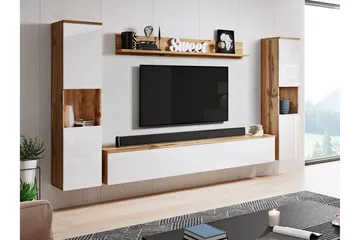 Kanehira Tv-möbelset - Natur/Vit - Möbler - Tv möbel & mediamöbel - TV-möbelset