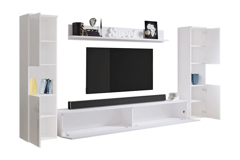 Kanehira Tv-möbelset - Vit - Möbler - Tv möbel & mediamöbel - TV-möbelset