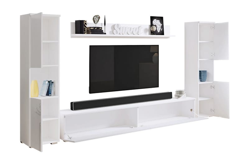 Kanehira Tv-möbelset - Vit - Möbler - Tv möbel & mediamöbel - TV-möbelset