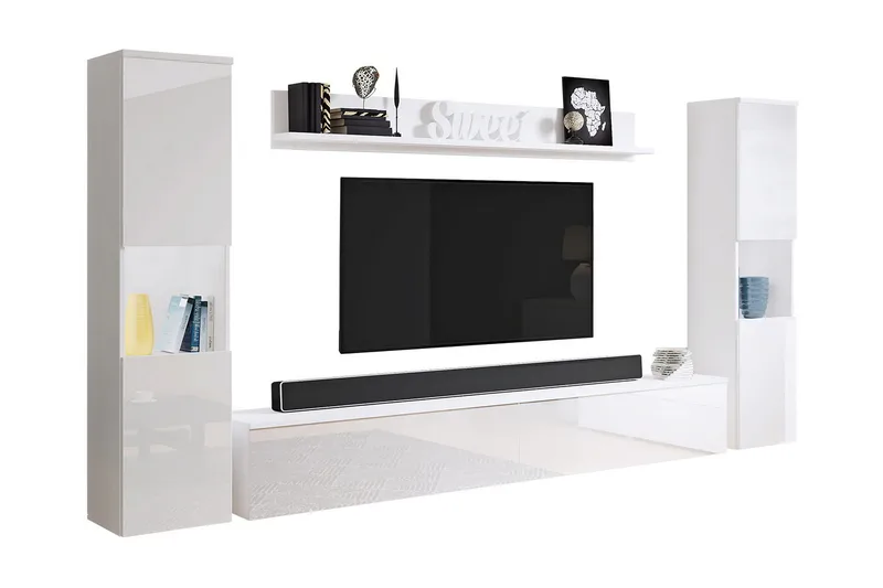 Kanehira Tv-möbelset - Vit - Möbler - Tv möbel & mediamöbel - TV-möbelset