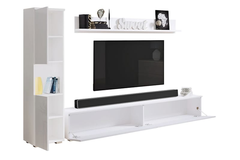 Kanehiro Tv-möbelset - Natur/Vit - Möbler - Tv möbel & mediamöbel - TV-möbelset