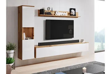 Kanehiro Tv-möbelset - Natur/Vit - Möbler - Tv möbel & mediamöbel - TV-möbelset