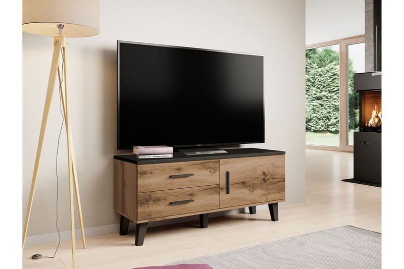 Kardos Tv-möbelset 120 cm - Natur/Svart - TV-möbelset