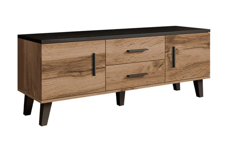 Kardos Tv-möbelset 140 cm - Natur/Svart - Möbler - Tv möbel & mediamöbel - TV-möbelset