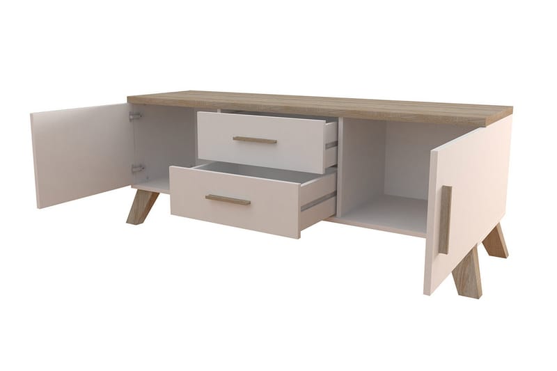 Kardos Tv-möbelset 140 cm - Natur/Svart - Möbler - Tv möbel & mediamöbel - TV-möbelset