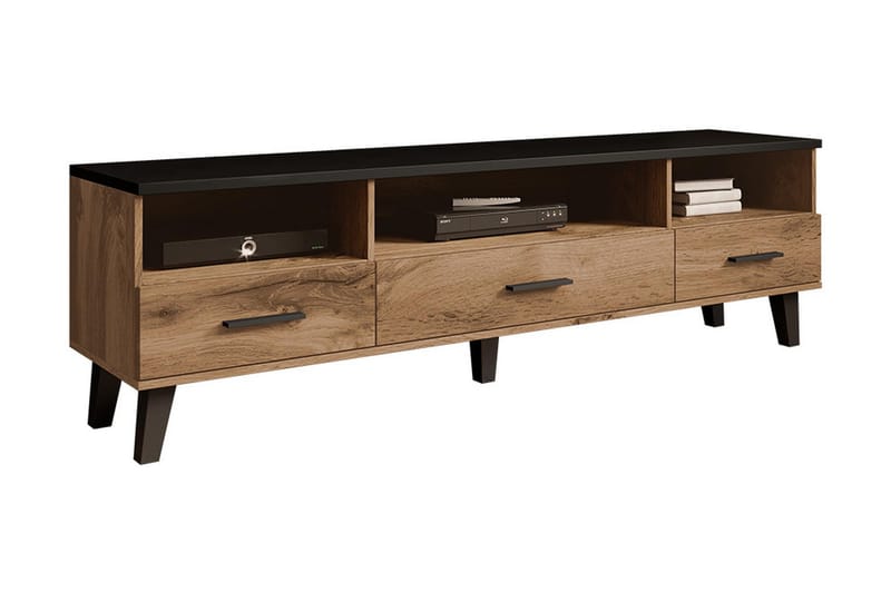 Kardos Tv-möbelset 180 cm - Natur/Svart - Möbler - Tv möbel & mediamöbel - TV-möbelset
