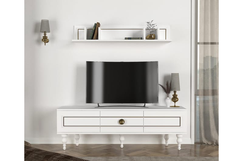 Kassatia Tv-möbelset 150 cm - Vit - TV-möbelset