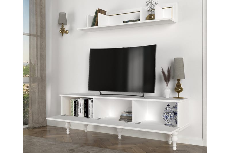 Kassatia Tv-möbelset 150 cm - Vit - TV-möbelset