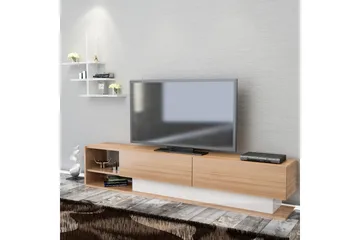 Lofita Tv-bänk - Vit/Teak - Möbler - Tv möbel & mediamöbel - TV-möbelset