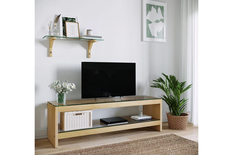 Malmby TV-möbelset 140 cm - Brun - TV-möbelset
