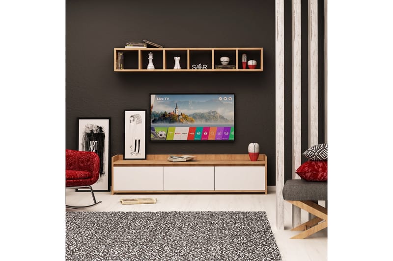 Mod Design Hallförvaring - Trä/Vit - Möbler - Tv möbel & mediamöbel - TV-möbelset