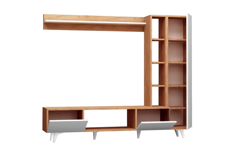 Mod Design Mediaförvaring - Trä/Vit - Möbler - Tv möbel & mediamöbel - TV-möbelset