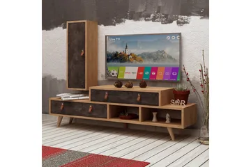Mod Design Tv-bänk/Skåp - Grå/Trä - Möbler - Tv möbel & mediamöbel - TV-möbelset