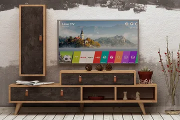 Mod Design Tv-bänk/Skåp - Grå/Trä - Möbler - Tv möbel & mediamöbel - TV-möbelset