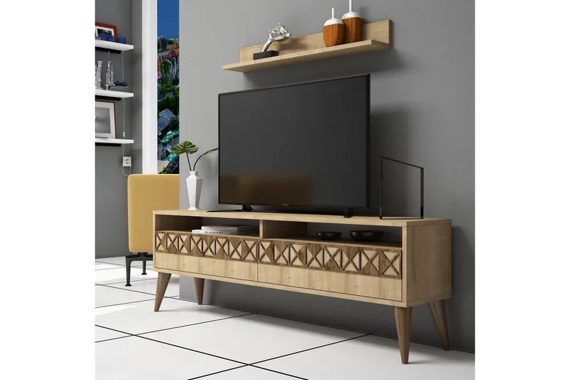 Muennink TV-Möbelset 150 cm - Brun/Ek - Möbler - Bord & matgrupper - Matbord & köksbord