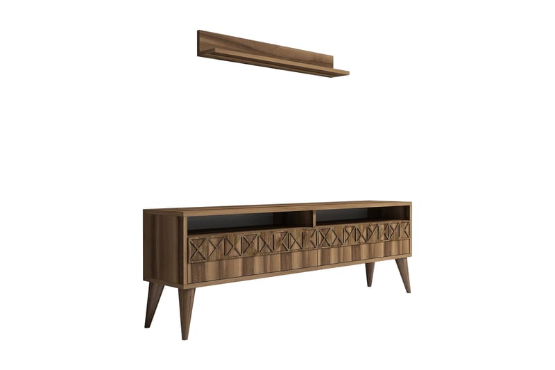 Muennink TV-Möbelset 150 cm - Valnöt - Möbler - Tv möbel & mediamöbel - TV-möbelset