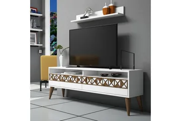 Muennink TV-Möbelset 150 cm - Vit/ek - Möbler - Bord & matgrupper - Matbord & köksbord
