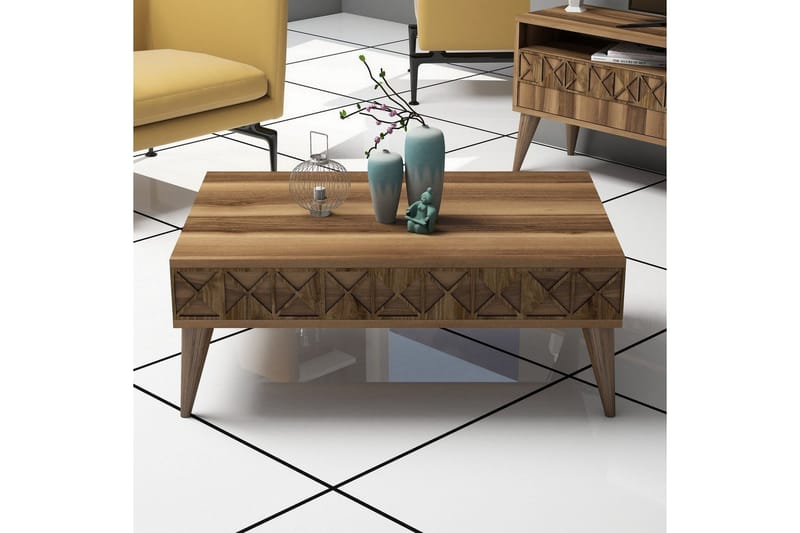 Muennink Vardagsrumsset 150 cm - Valnöt - Möbler - Tv möbel & mediamöbel - TV-möbelset