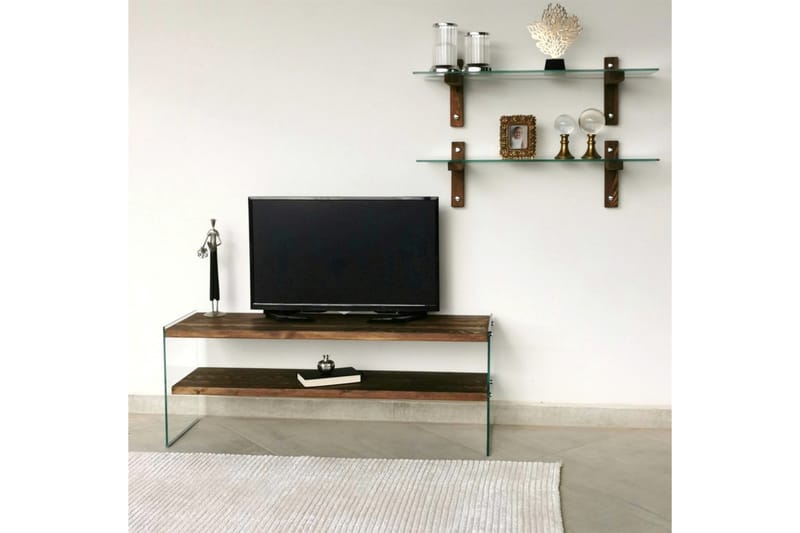 Netherlee TV-Möbelset 45 cm - Valnöt - TV-möbelset