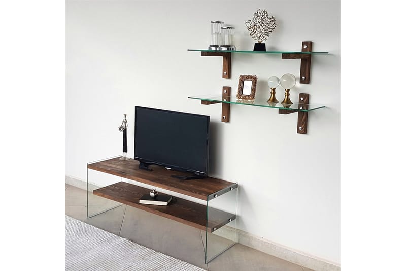 Netherlee TV-Möbelset 45 cm - Valnöt - Möbler - Tv möbel & mediamöbel - TV-möbelset