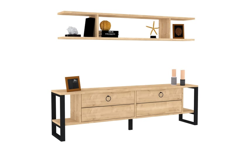 Rinorea Tv-möbelset 160x45 cm - Blå - Möbler - Tv möbel & mediamöbel - TV-möbelset
