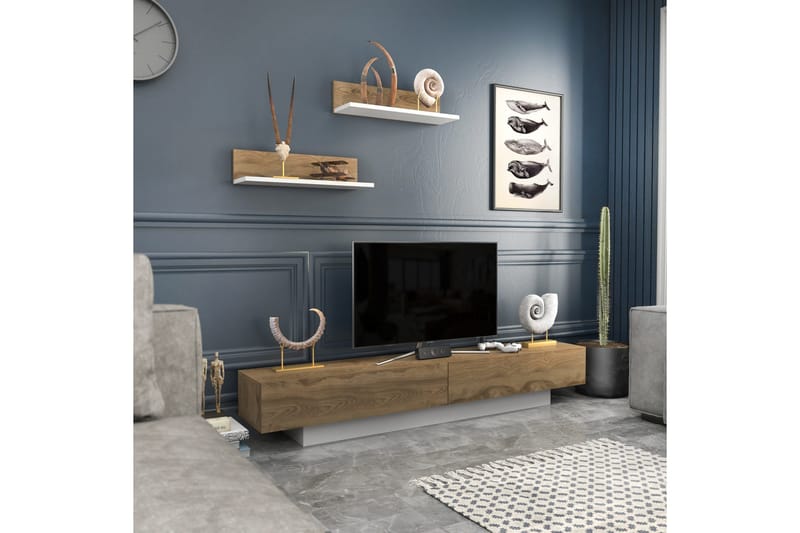 Rinorea Tv-möbelset 180x40 cm - Vit - Möbler - Tv möbel & mediamöbel - TV-möbelset