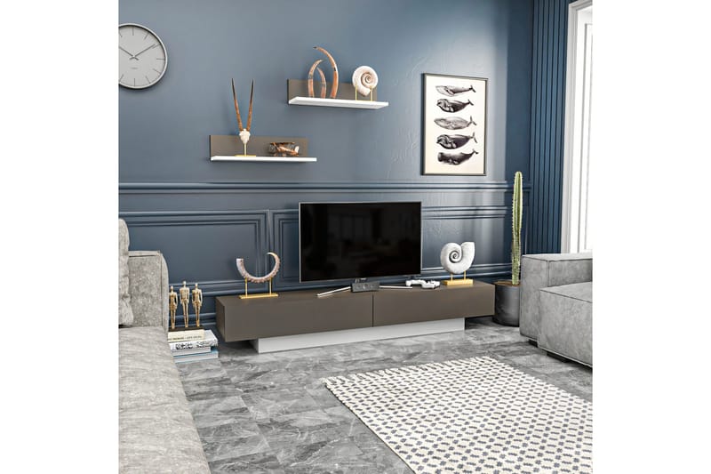 Rinorea Tv-möbelset 180x40 cm - Vit - Möbler - Tv möbel & mediamöbel - TV-möbelset