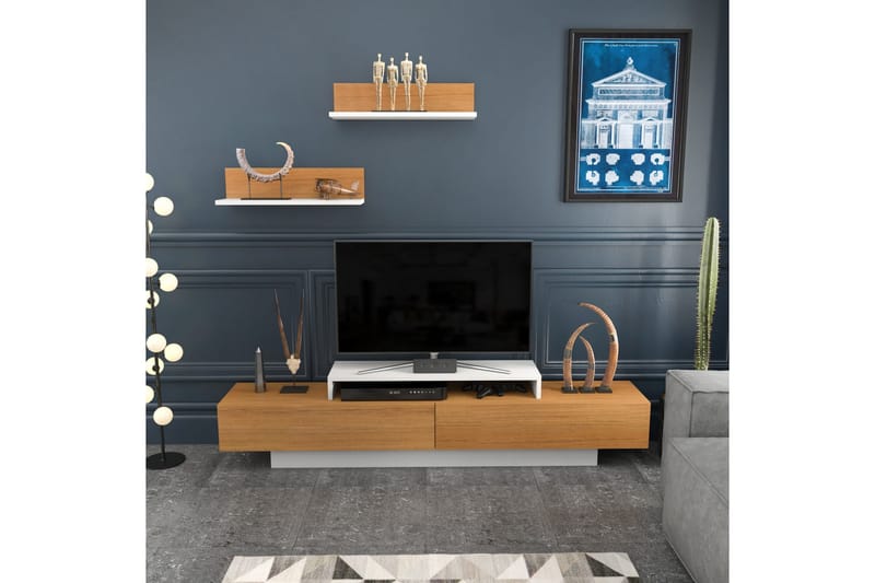 Rinorea Tv-möbelset 180x40 cm - Vit - TV-möbelset